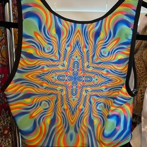 Kevin Psychedelik Crop Top size S